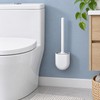 Long Handle Toilet Brush for Bathroom Cleaning – Wall-Hanging Silicone