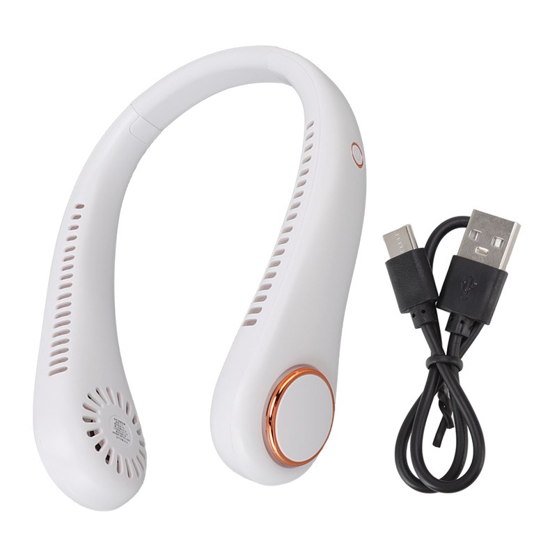 Hanging Neck Fan 3 Speed Bladeless Rechargeable Comfortable Portable Neck
