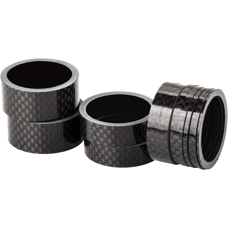 Unikstone 12 Pieces Bike Headset Spacer Carbon Fiber Bicycle Front