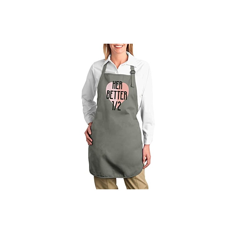 Fabulous Premium-Küchenschürze Grau Her Better Half Wedding Anniversary Celebration Gift