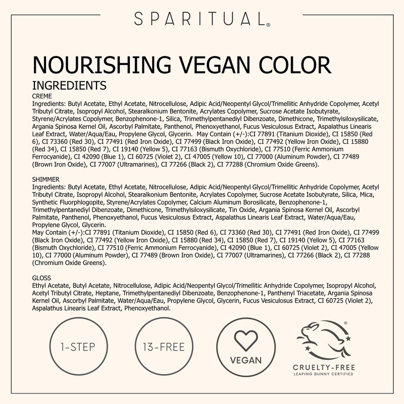 SpaRitual Nourishing Vegan Nail Color, Clear Gloss