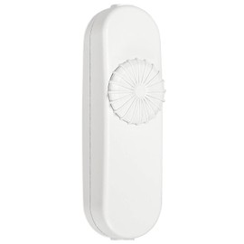 Inline Dimmer Switch, Knob Lamp Dimmer, Cord Lights Switch Replacement for Floor Lamp, Table Lamp, Pendant Light, Works for Incandescent, Halogen Bulbs, Dimmable LED (White)