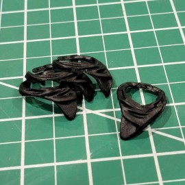 none Custom 4x Black Scarfs resin casts 6 inch scale cobra military g.i. joe