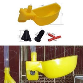 MODUODUO 12Pcs Quail Water Cups Pigeon Automatic Bird Waterer for Cage Hang Drinker Breeding Poultry Drinking Bowls