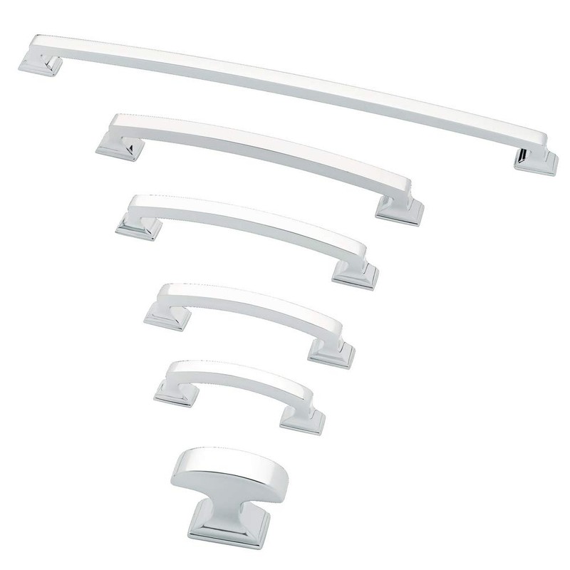 Liberty P34928-PC-C 128mm Classic Edge Kitchen Cabinet Hardware Pull, Polished