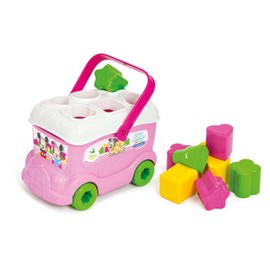 Clementoni 14395.5 Sorting Bus with 9 Colourful Shapes