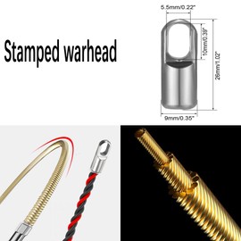 16.4ft Fish Tape Cable Puller Kit 6mm PET Electrical Cable Puller Through Wall Wire Guide Device Threader Fish Cable Fastener (16.4ft)