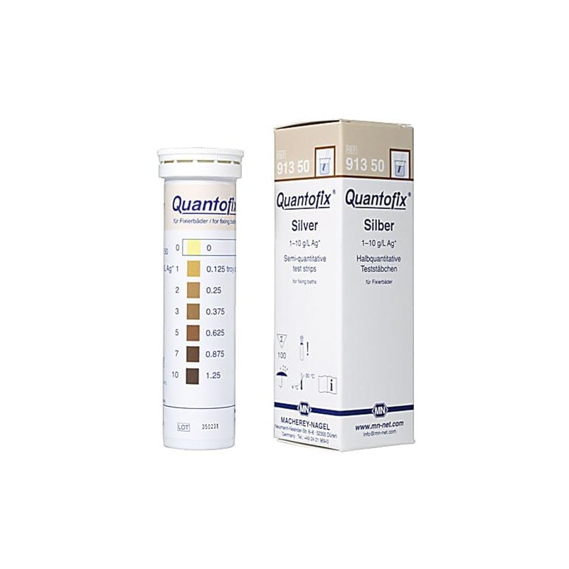 Macherey-Nagel, 91350, Quantofix Silver, Box of 100 Strips