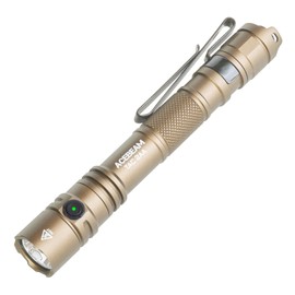 ACEBEAM TAC 2AA EDC Tactical Dual Modes Flashlight Rechargeable, 1470 High Lumens Flashlight, Dual Switch Pocket LED Flashlight, Super Bright Small Flash Light for Emergency, Camping, Home(CREE XP-LR)