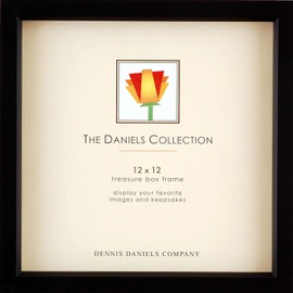 Ebony black stain 12x12 shadow box for your print or collectibles by Dennis Daniels - 12x12