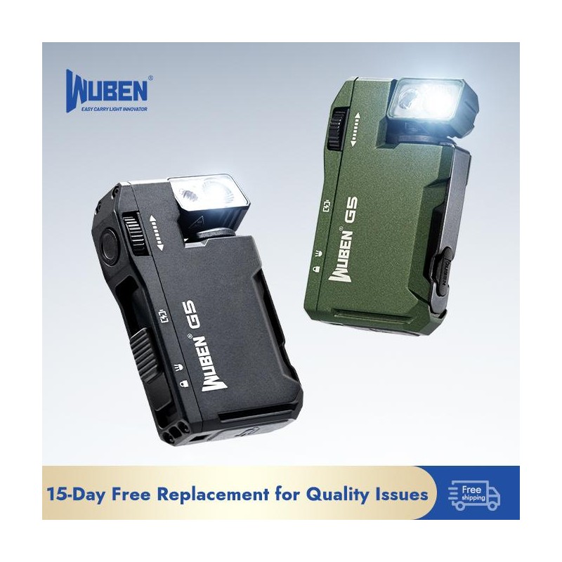 【ToolLite】WUBEN G5 Keychain Flashlight – Ultra Compact, 52g, USB-C Rechargeable,