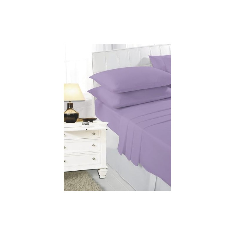 K Collection Percale Easy Care Polycotton Fitted Sheets Single -