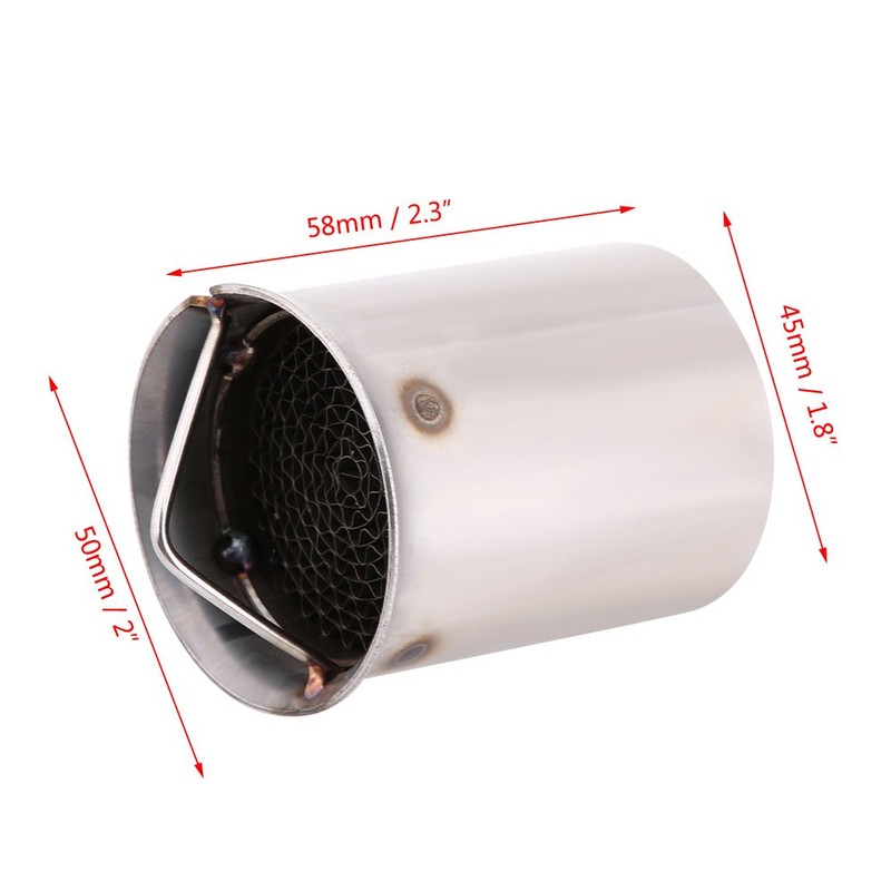 Keenso Motorcycle Exhaust Muffler, Universal Motorcycle 51 mm Exhaust DB