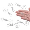 INCREWAY Ornament Hooks, 30PCS Silver S-Shaped Hangers Hook Swirl Christmas