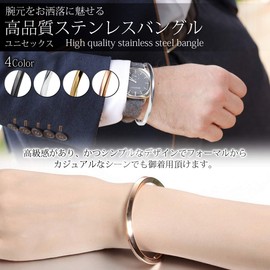 Men's and Women's Surgical Stainless Steel Bracelet, Bangle, Accessories: Storage bag, metal cleaning cloth, warranty card, Stainless Steel