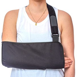 Ezy Wrap Accommodator Arm Sling Orthosis – Comfortable Shoulder and Arm Immobilizer with Comfortable Adjustable Butterfly Closures – Breathable & Hypoallergenic Design (Small)