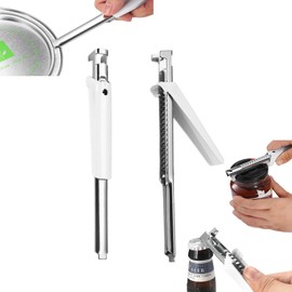 Dinghaole 2 Pcs Effortless Arthritis Jar Opener, Adjustable Can Openers, Multifunctional Cap Opener, Bottle Openers Easy Open Lid Opener with Adjustable Grip for Seniors, for Home Camping Picnic