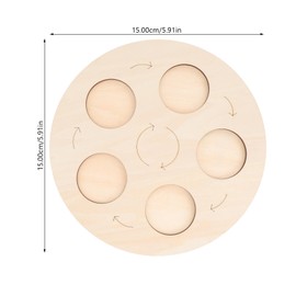 DOITOOL Life Growth Plate Tray for Animal Bicycles for Children Board for the Life Cycle of Animals Educational Fun Matching Game Tool Student Taste Wooden Game Made of Wood