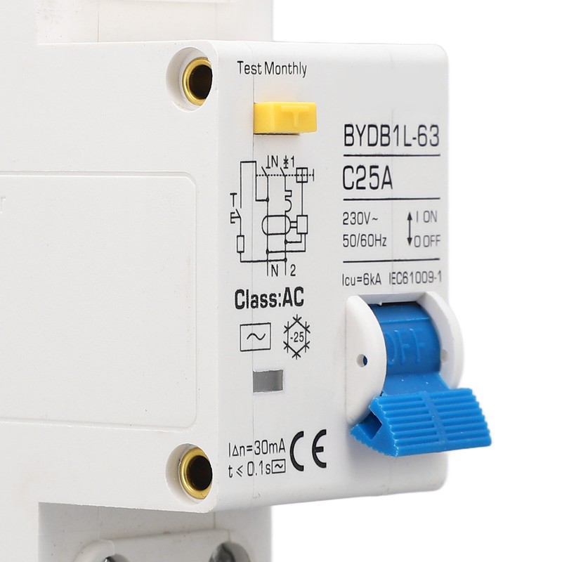 Circuit Breaker Leakage Protection Pa66 Sensitive Response 1P+N Circuit Breaker