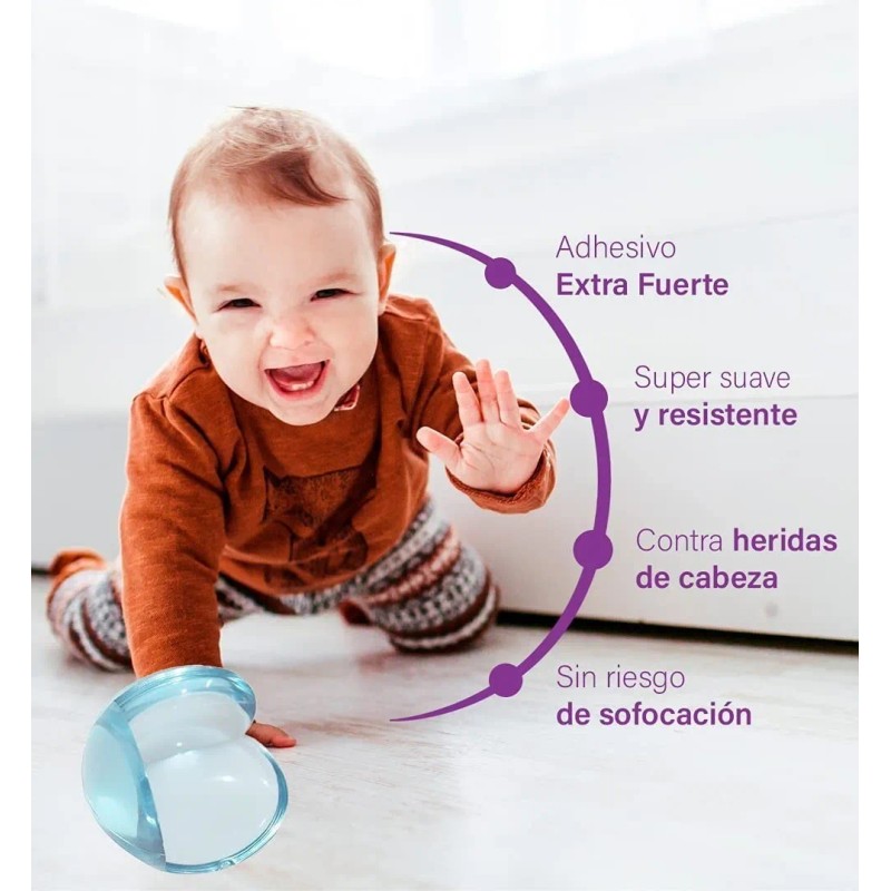 Protectores De Esquinas Para Niños Cubre Bordes Adhesivos Transparentes