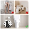 Dog Animal Paper Holders,Black Metal Toilet Tissue Holder,Decorative Metal Paper