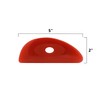 Pack of 6 Red Soft Silicone Pottery Ribs (Shapes 0-5)