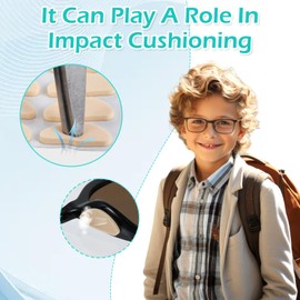 24 Pairs Eyeglass Nose Pads Anti Slip Nose Pads for Glasses EVA Foam Glasses Noses Replacement Pad Self-Adhesive Eyeglass Noses Pad Soft Cushion for Eyeglasses Sunglasses Skin & Black (1.5 mm)