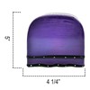 ACK Ceramic Hand Painted Tuscany Purple Ruffle Refillable Napkin Holder,