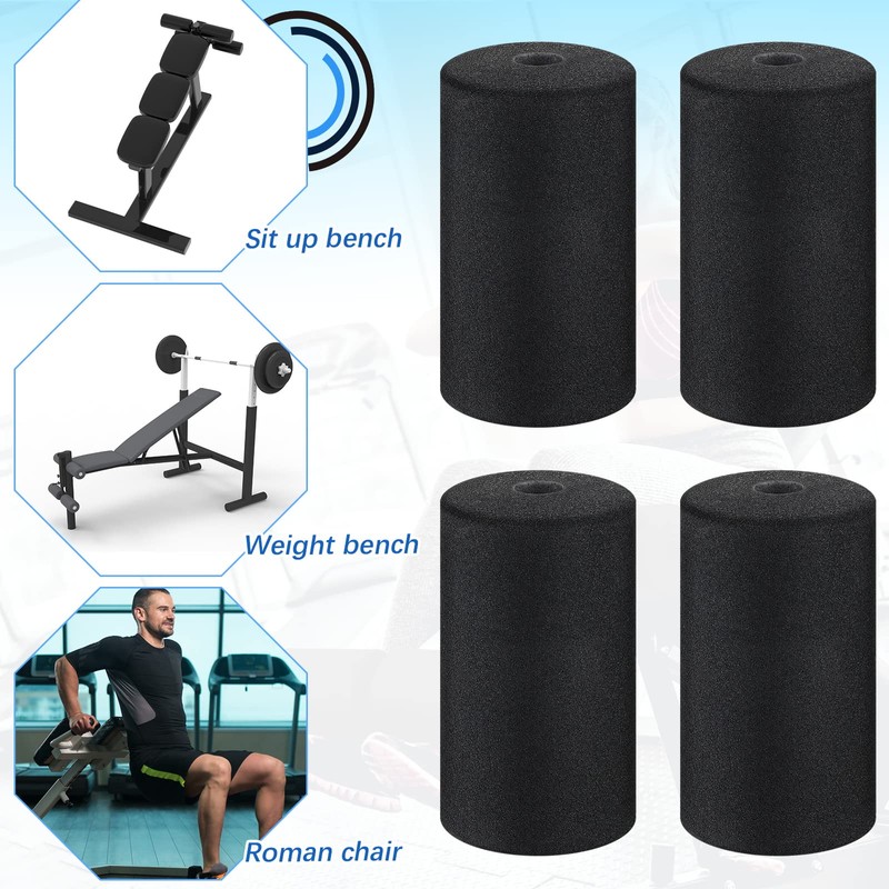 Deekin 4 Pcs Foam Foot Pad Rollers Buffer Tube Cover