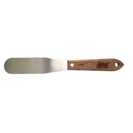 Albion Albion Engineering Company 258-10S Classic Spatula, Stainless Steel, Hardwood Handle, 1.5" Wide Tip x 10" Long Blade