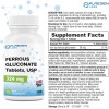 Puregen Ferrous Gluconate 324 mg [High Potency] Iron Supplement 100