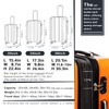 Coolife Luggage Expandable(only 28") Suitcase PC+ABS Spinner 20in 24in 28in