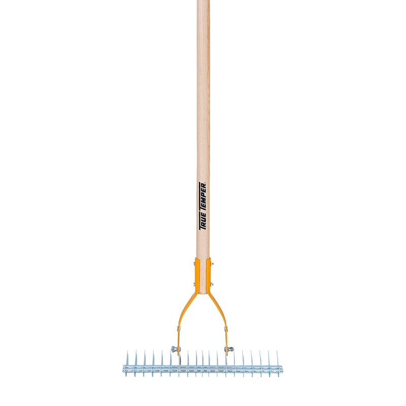 True Temper 2914000 Adjustable Thatching Rake with 54 in. Hardwood