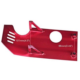 TDPRO Skid Plate Guard Protector Aluminum for XR50 CRF50 XR 50 CRF SP07 Pit Dirt Bike 70cc 110cc 125cc (Red)
