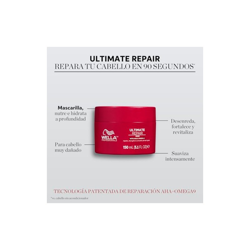 Wella Professionals Ultimate Repair Mascarilla de reparación, 150 ml