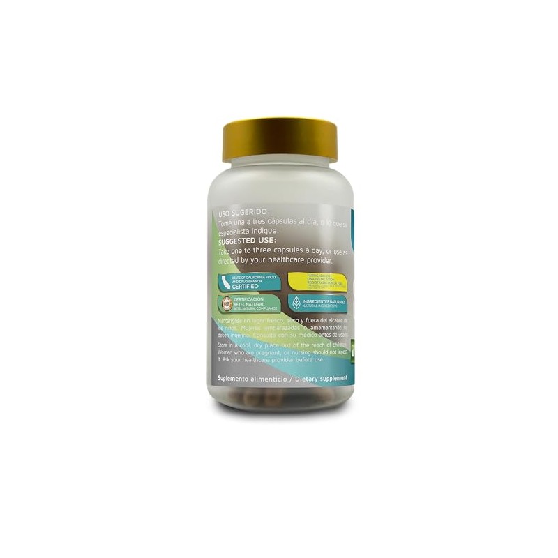 Betel Natural Premium Cuachalalate Capsulas de 1350 mg | Soporte