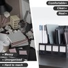 Elezeal A4 Magazine File Holder 4 Vertical Compartments Bookshelf Document