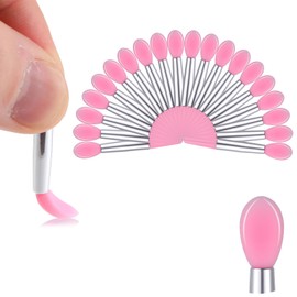 BOHUIZ 20 Pcs Lip Mask Applicator Silicone LIp Applicator Lip Balm Applicator Stick Lipstick Brushes Applicator Cosmetic Brush Set For Lipstick Lip Gloss Lip Mask