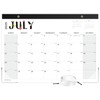 Desk Calendar 2025-2026 with Clear Waterproof Cover 17 x 12