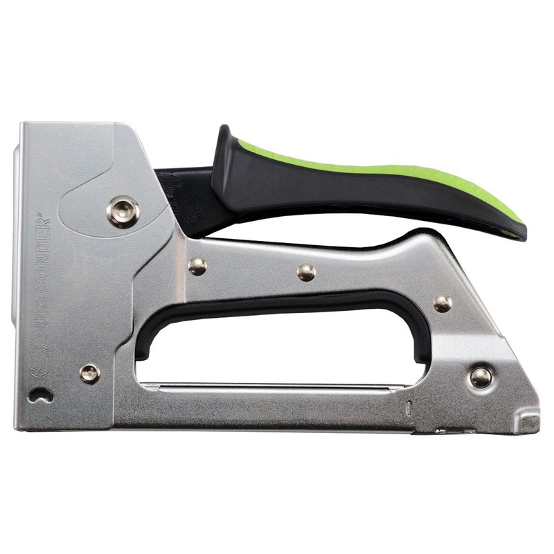 Surebonder Light Duty Staple Gun, Jam Resistant - Easy Drop-in