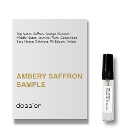 J FARELL Dossier Ambery Saffron Perfume for Women & Men Sample Size 5mL by Dossier Perfume Cologne - 5mL