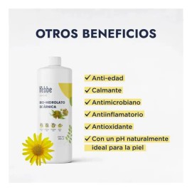 Bio Hidrolato De Árnica, 500 Ml, Facial Y Corporal 100% Puro Todo Tipo De Piel Día/noche