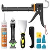 Professional Caulk Gun Kit with Caulk Remover & Silicone Sealant