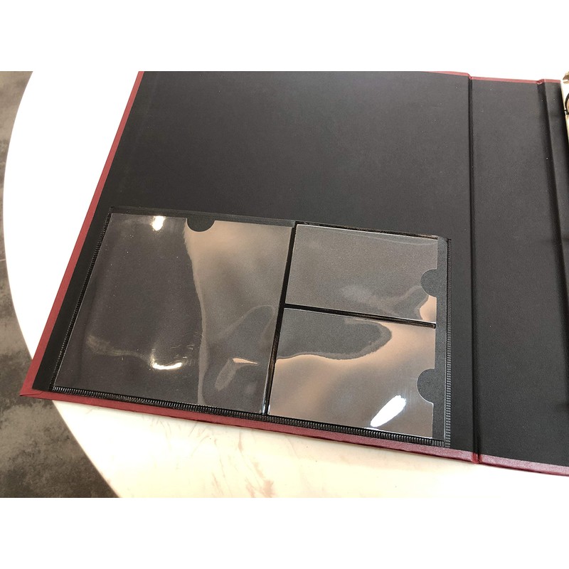 Red Estate Planning Binder with Slipcase and 11 Tabs, Holds