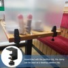 PATIKIL C Clamps, 2 Pcs Heavy Duty Metal Black Desk