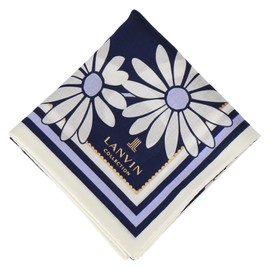 Lanvin Collection 08001162 Handkerchief Women's Print Handkerchief, Navy (A)