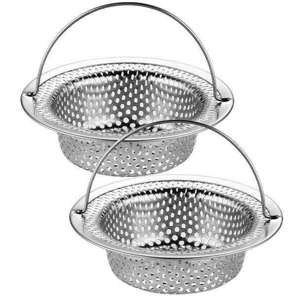 Lowats Stainless Steel Drain Strainer Kitchen Sink 2 Pieces Rustproof