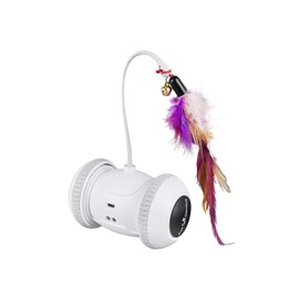 Pet Genius Interactive Smart Cat Toy with Rechargeable Battery - White