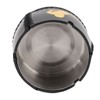 Cigar Ashtray Tabletop Round Stainless Steel Ash Tray PU Leather