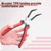 LEONTOOL Curved Long Snap Ring Pliers for Holes, C-Ring Pliers,